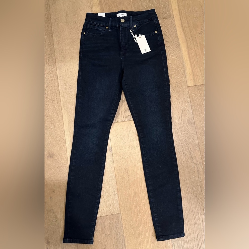 Good American Deep Indigo Skinny Jeans sz 27